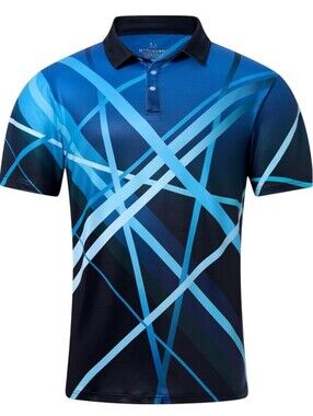 uideazone Dry Fit Athletic Moisture Wicking Performance Polo Size Medium NWOT